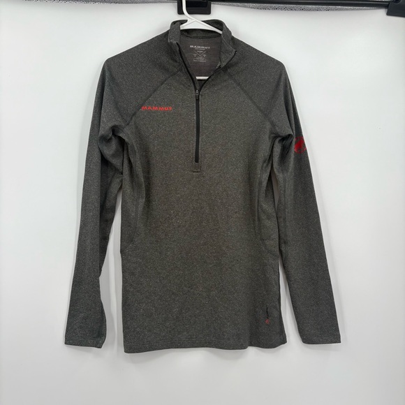Mammut quarter zip gray long‎ sleeve small - Picture 1 of 3